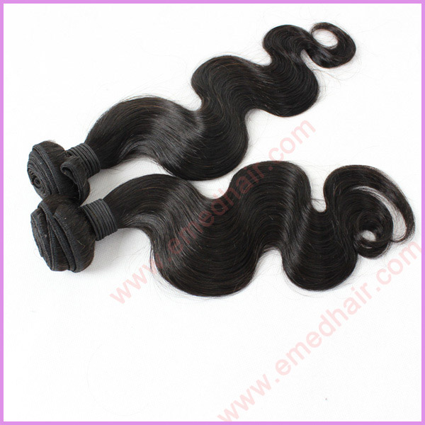 unprocessed virgin brazilian human hair body wave natural color